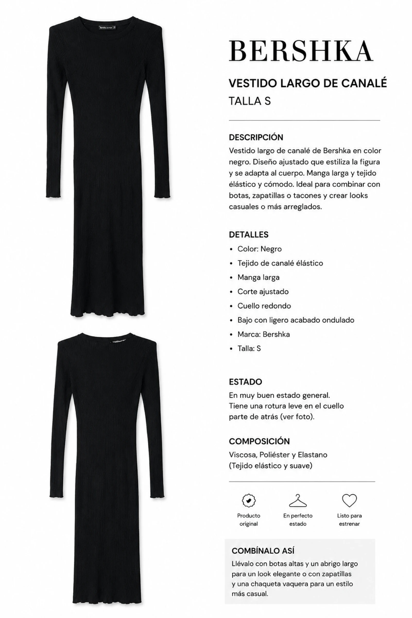 Robe longue noire – photo 3
